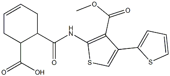 6-[(3-methoxycarbonyl-4-thiophen-2-ylthiophen-2-yl)carbamoyl]cyclohex-3-ene-1-carboxylic acid