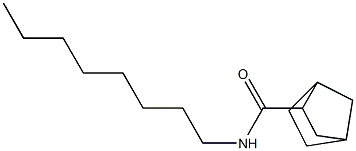 N-octylbicyclo[2.2.1]heptane-3-carboxamide Struktur