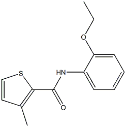 N-(2-ethoxyphenyl)-3-methylthiophene-2-carboxamide Struktur