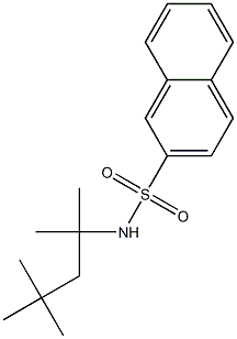 N-(2,4,4-trimethylpentan-2-yl)naphthalene-2-sulfonamide Struktur