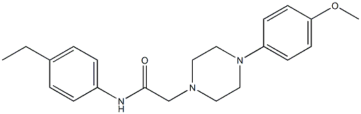 N-(4-ethylphenyl)-2-[4-(4-methoxyphenyl)piperazin-1-yl]acetamide Struktur