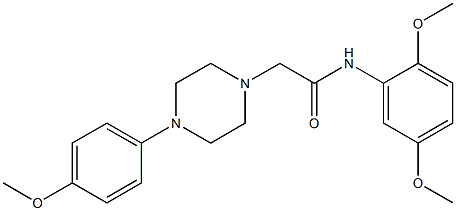 N-(2,5-dimethoxyphenyl)-2-[4-(4-methoxyphenyl)piperazin-1-yl]acetamide Struktur