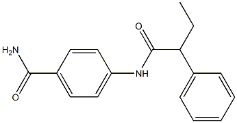 4-(2-phenylbutanoylamino)benzamide Struktur