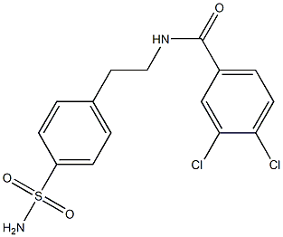 3,4-dichloro-N-[2-(4-sulfamoylphenyl)ethyl]benzamide Struktur