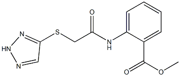 methyl 2-[[2-(2H-triazol-4-ylsulfanyl)acetyl]amino]benzoate Struktur