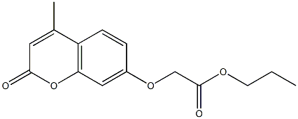 propyl 2-(4-methyl-2-oxochromen-7-yl)oxyacetate Struktur