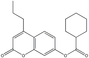 (2-oxo-4-propylchromen-7-yl) cyclohexanecarboxylate Struktur