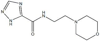 N-(2-morpholin-4-ylethyl)-1H-1,2,4-triazole-5-carboxamide Struktur