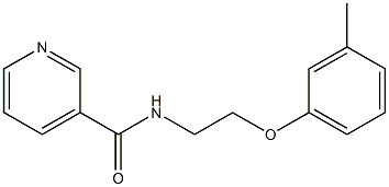 N-[2-(3-methylphenoxy)ethyl]pyridine-3-carboxamide Struktur