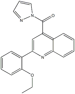 [2-(2-ethoxyphenyl)quinolin-4-yl]-pyrazol-1-ylmethanone Struktur