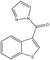 1-benzothiophen-3-yl(pyrazol-1-yl)methanone Struktur