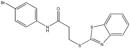 3-(1,3-benzothiazol-2-ylsulfanyl)-N-(4-bromophenyl)propanamide Struktur