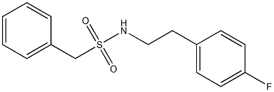 N-[2-(4-fluorophenyl)ethyl]-1-phenylmethanesulfonamide Struktur