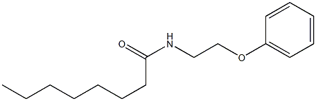 N-(2-phenoxyethyl)octanamide Struktur