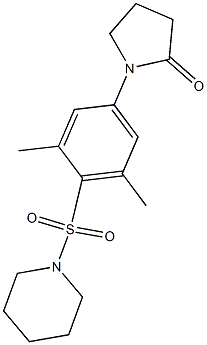 1-(3,5-dimethyl-4-piperidin-1-ylsulfonylphenyl)pyrrolidin-2-one