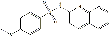 4-methylsulfanyl-N-quinolin-2-ylbenzenesulfonamide Struktur