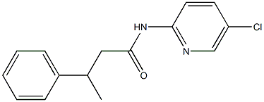 N-(5-chloropyridin-2-yl)-3-phenylbutanamide Struktur