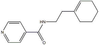 N-[2-(cyclohexen-1-yl)ethyl]pyridine-4-carboxamide Struktur