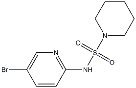 N-(5-bromopyridin-2-yl)piperidine-1-sulfonamide Struktur