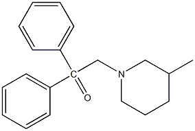 1-(3-methylpiperidin-1-yl)-2,2-diphenylethanone Struktur