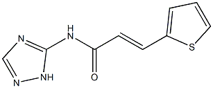 (E)-3-thiophen-2-yl-N-(1H-1,2,4-triazol-5-yl)prop-2-enamide Struktur