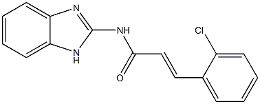 (E)-N-(1H-benzimidazol-2-yl)-3-(2-chlorophenyl)prop-2-enamide Struktur