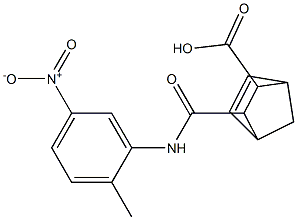 2-[(2-methyl-5-nitrophenyl)carbamoyl]bicyclo[2.2.1]hept-5-ene-3-carboxylic acid Struktur