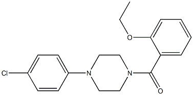 [4-(4-chlorophenyl)piperazin-1-yl]-(2-ethoxyphenyl)methanone Struktur