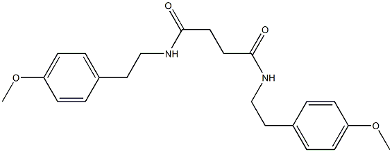 N,N'-bis[2-(4-methoxyphenyl)ethyl]butanediamide Struktur