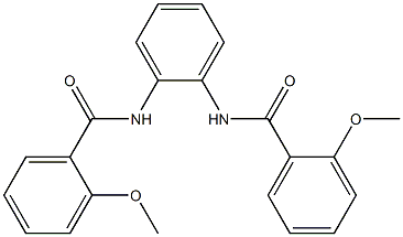 2-methoxy-N-[2-[(2-methoxybenzoyl)amino]phenyl]benzamide Struktur