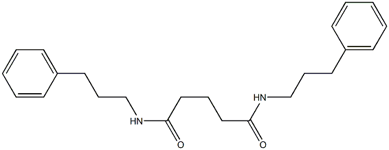 N,N'-bis(3-phenylpropyl)pentanediamide Struktur