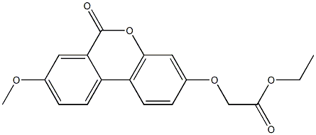 ethyl 2-(8-methoxy-6-oxobenzo[c]chromen-3-yl)oxyacetate Struktur