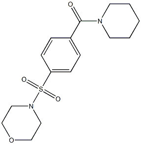 (4-morpholin-4-ylsulfonylphenyl)-piperidin-1-ylmethanone Struktur