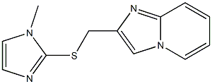 2-[(1-methylimidazol-2-yl)sulfanylmethyl]imidazo[1,2-a]pyridine Struktur