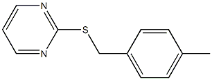 2-[(4-methylphenyl)methylsulfanyl]pyrimidine Struktur