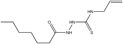 1-(heptanoylamino)-3-prop-2-enylthiourea Struktur