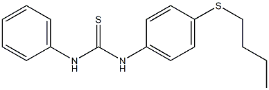 1-(4-butylsulfanylphenyl)-3-phenylthiourea Struktur