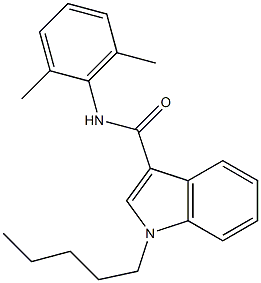 N-(2,6-dimethylphenyl)-1-pentylindole-3-carboxamide Struktur