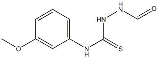 N-[(3-methoxyphenyl)carbamothioylamino]formamide Structure