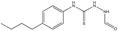 N-[(4-butylphenyl)carbamothioylamino]formamide Structure