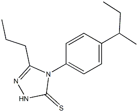 4-(4-butan-2-ylphenyl)-3-propyl-1H-1,2,4-triazole-5-thione Struktur