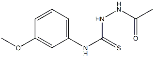 1-acetamido-3-(3-methoxyphenyl)thiourea Struktur