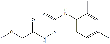 1-(2,4-dimethylphenyl)-3-[(2-methoxyacetyl)amino]thiourea Struktur