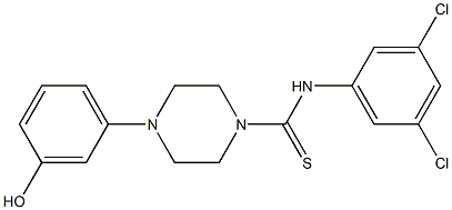 N-(3,5-dichlorophenyl)-4-(3-hydroxyphenyl)piperazine-1-carbothioamide