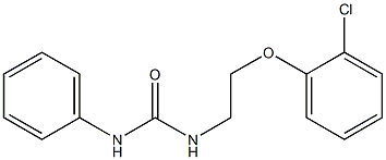 1-[2-(2-chlorophenoxy)ethyl]-3-phenylurea Struktur