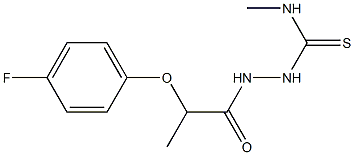 1-[2-(4-fluorophenoxy)propanoylamino]-3-methylthiourea Struktur