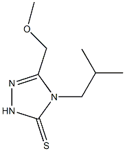 3-(methoxymethyl)-4-(2-methylpropyl)-1H-1,2,4-triazole-5-thione Struktur