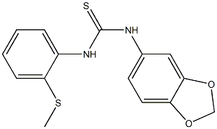 1-(1,3-benzodioxol-5-yl)-3-(2-methylsulfanylphenyl)thiourea Struktur