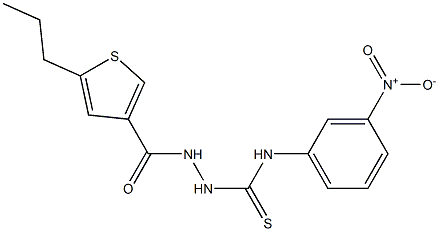 1-(3-nitrophenyl)-3-[(5-propylthiophene-3-carbonyl)amino]thiourea Struktur