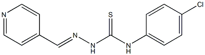 1-(4-chlorophenyl)-3-[(E)-pyridin-4-ylmethylideneamino]thiourea Struktur